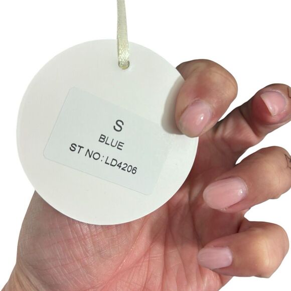 NWT Lulus Stunner Shiny Metallic Backless Maxi Dress Blue Prom Homecoming Size S - Picture 11 of 14